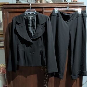 Apt. 9 Black Women's Pantsuit Jacket & Trousers